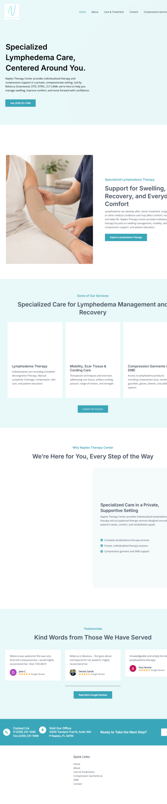 NAPLES THERAPY CENTER website